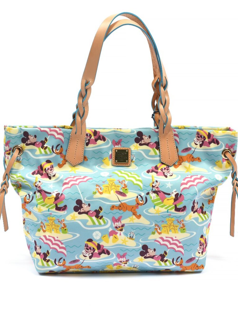 Disney Dooney & Bourke Mickey Minnie Beach Tote Blue